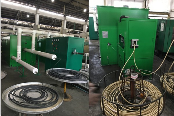 Hose wire braiding machine comparison on factory floor